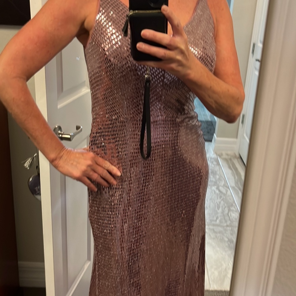 Nordstrom Champagne pink, full length gown new with tags, nordstrom